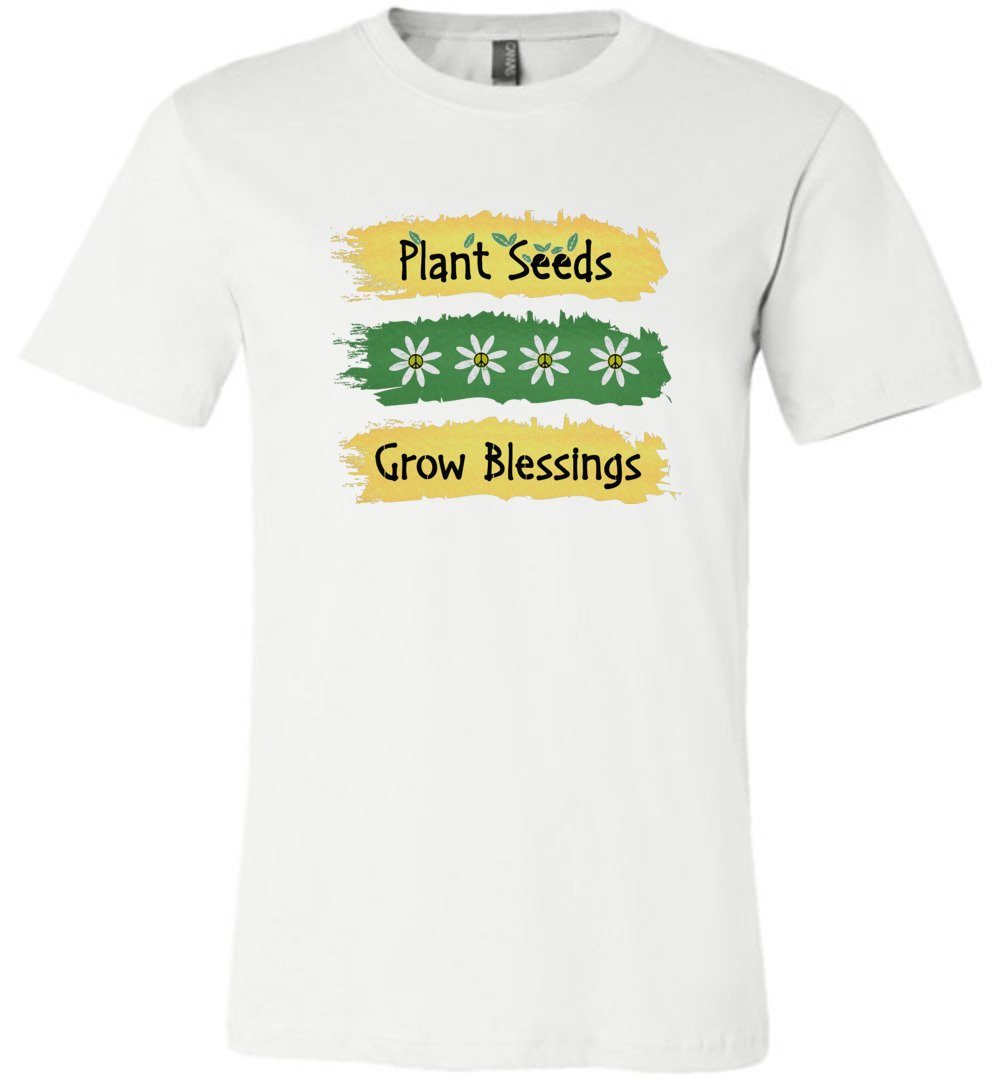 plant seeds grow blessings Plant Seeds Grow Blessings Youth T-Shirts, Long Sleeve Tee / White / Youth S