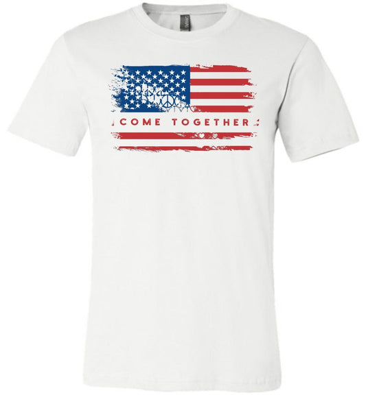 Come Together Flag T-shirts Heyjude Shoppe Unisex T-Shirt White XS