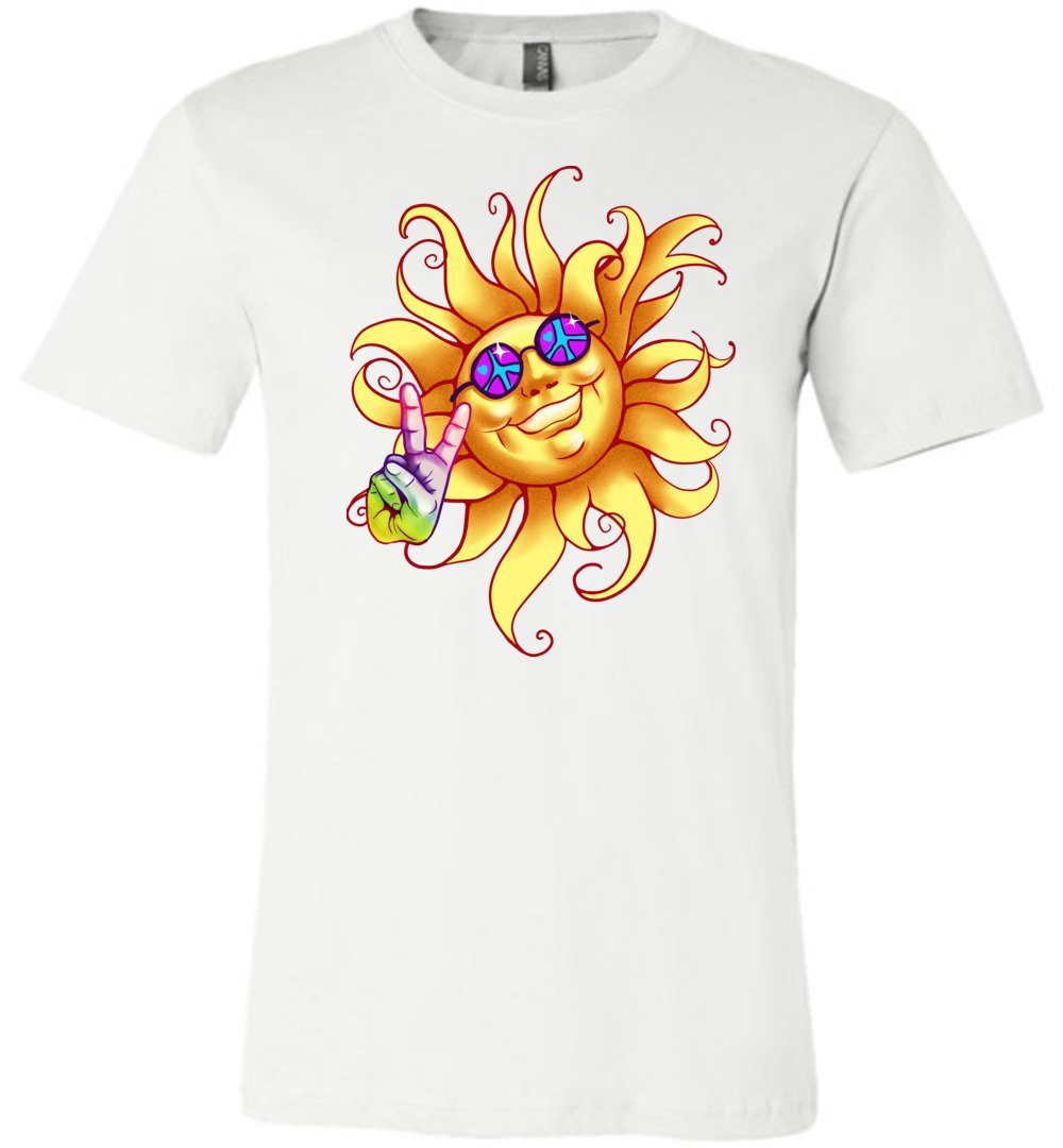 Sun - Peace Out - T-shirts Heyjude Shoppe Unisex T-Shirt White XS