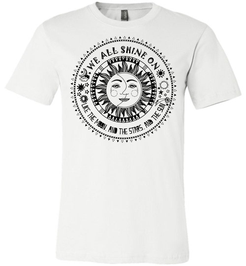 We All Shine On T-shirts Heyjude Shoppe Unisex T-Shirt White XS
