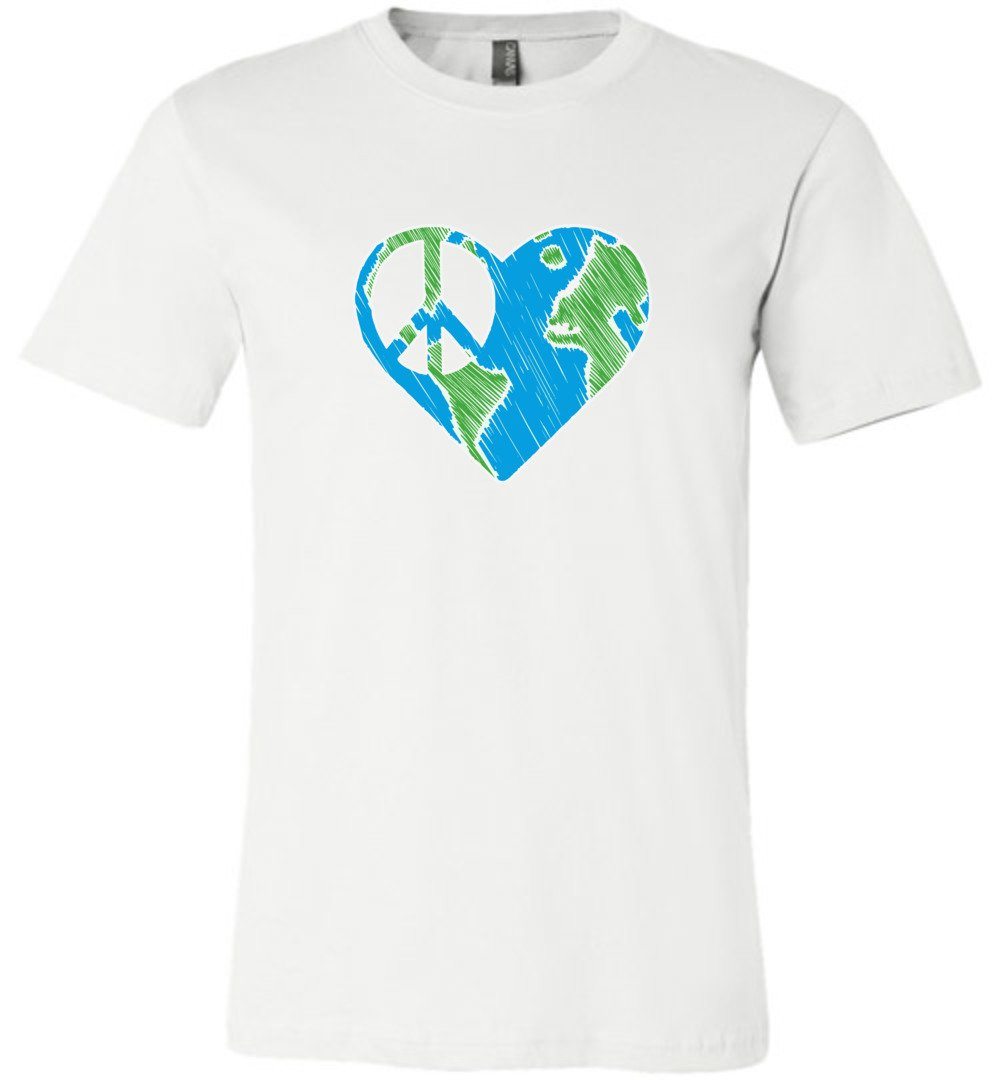 I heart Peace Youth T-Shirts Heyjude Shoppe Unisex T-Shirt White Youth S