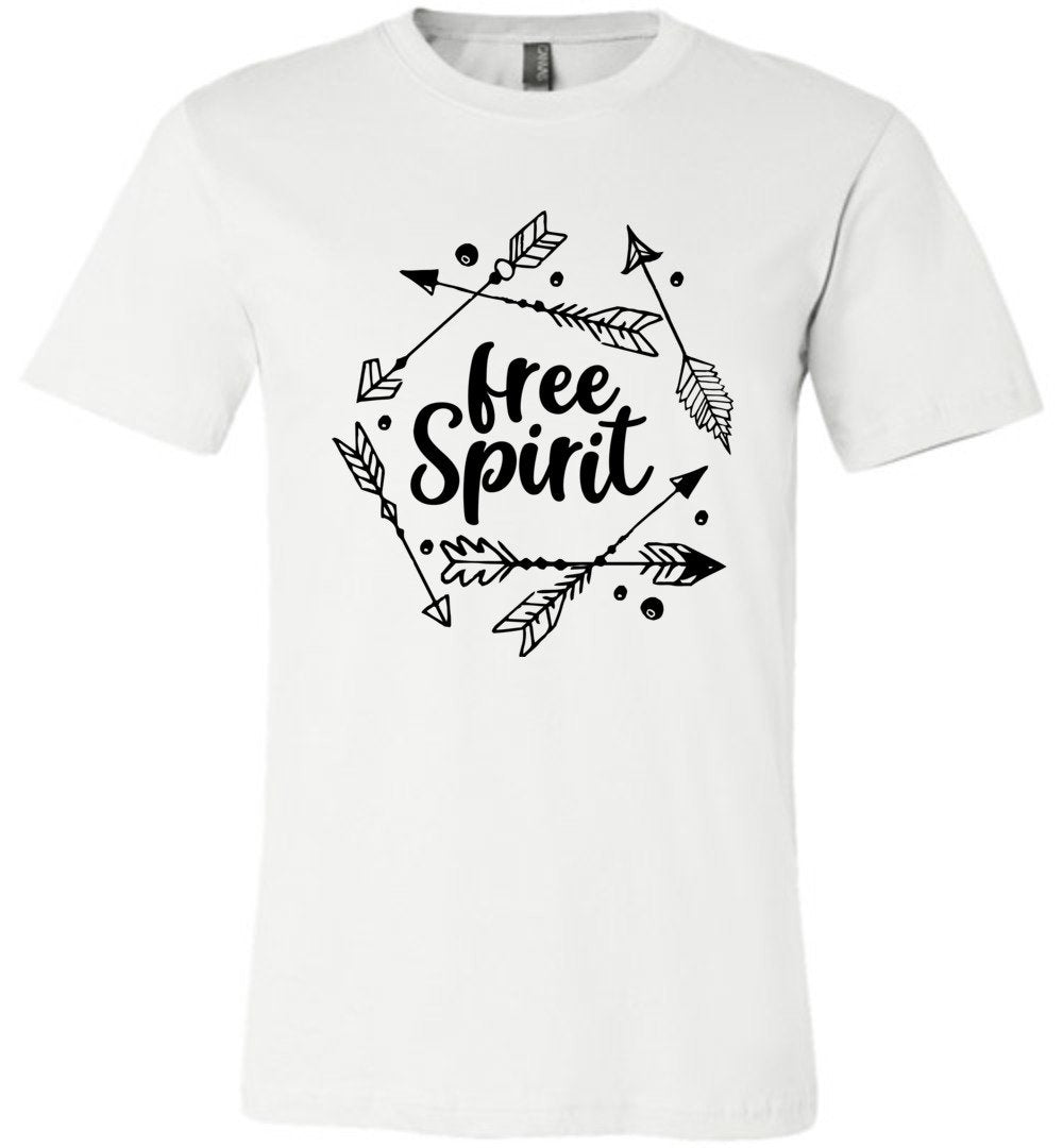 Free Spirit Youth T-Shirts Heyjude Shoppe Unisex T-Shirt White Youth S