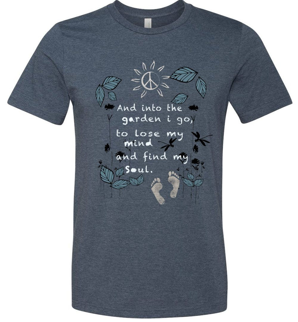 Into The Garden T-shirts Heyjude Shoppe Unisex T-Shirt Heather Navy XS