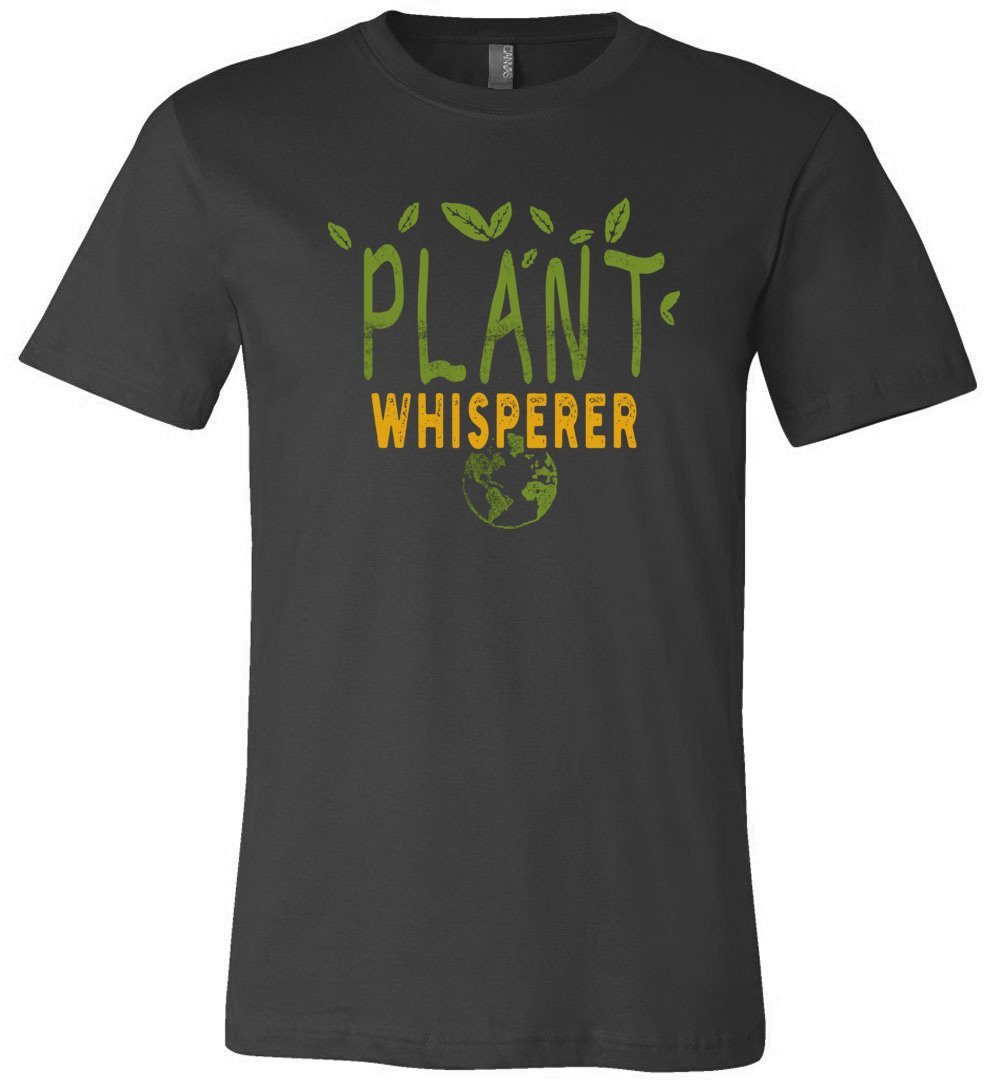 Funny Plant Whisperer T-shirts Heyjude Shoppe Unisex T-Shirt Dark Grey XS