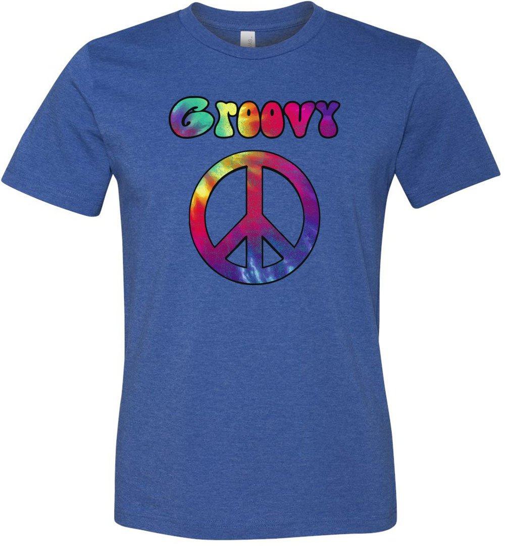 Groovy Sign T-shirts Heyjude Shoppe Unisex T-Shirt Heather True Royal XS