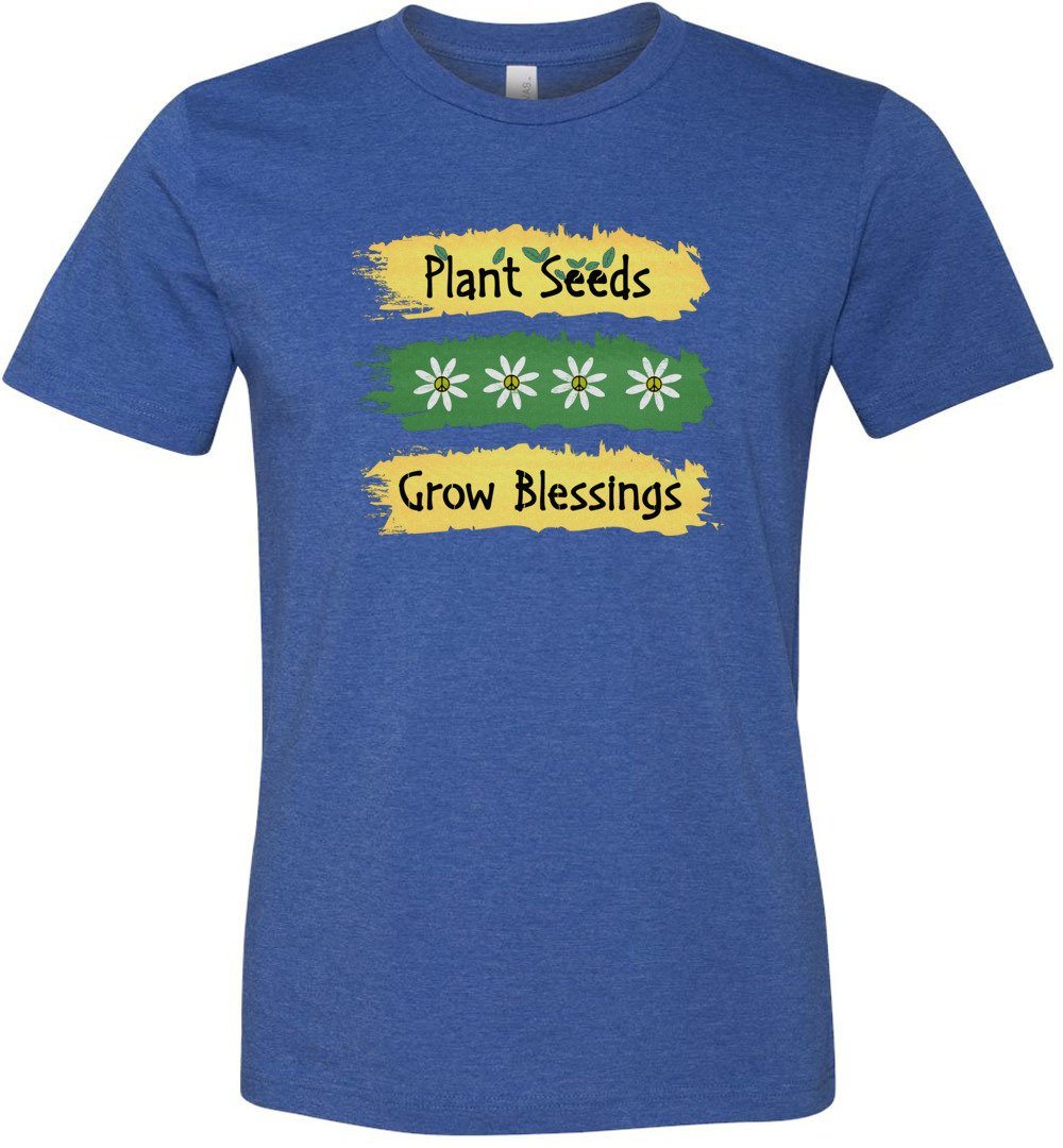 Plant Seeds Grow Blessings Youth T-Shirts Heyjude Shoppe Unisex T-Shirt Heather True Royal Youth S