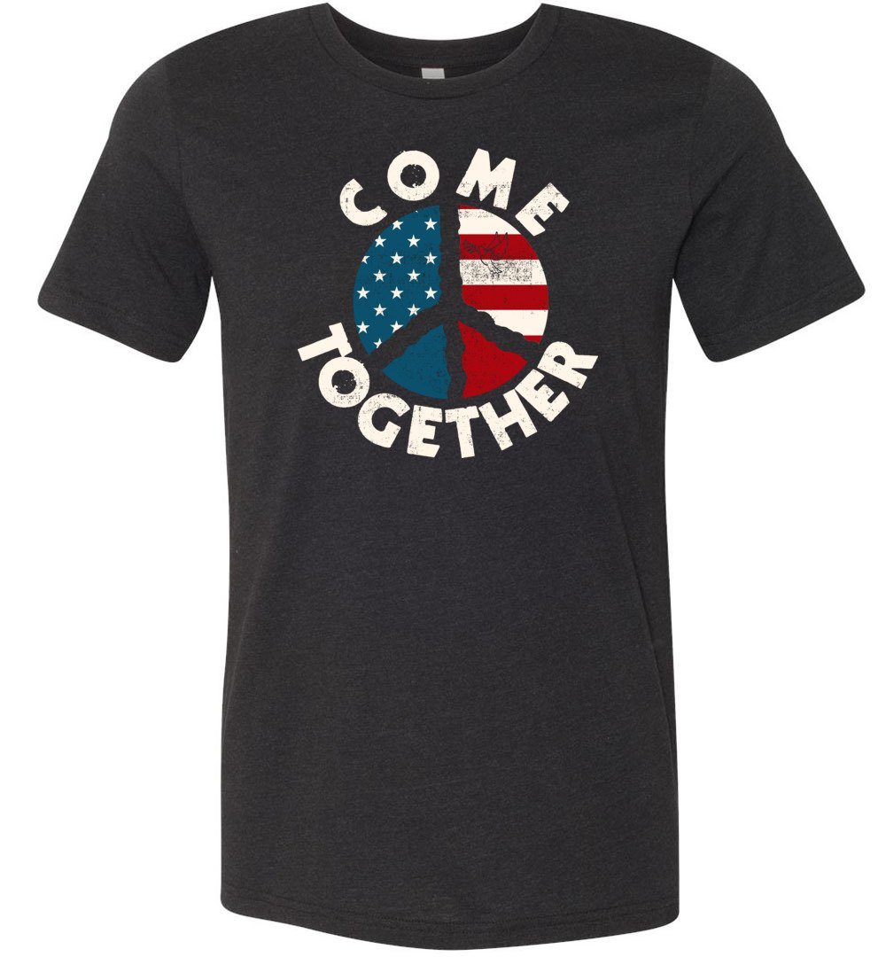 Come Together Vintage T-Shirts Heyjude Shoppe Unisex T-Shirt Black Heather XS