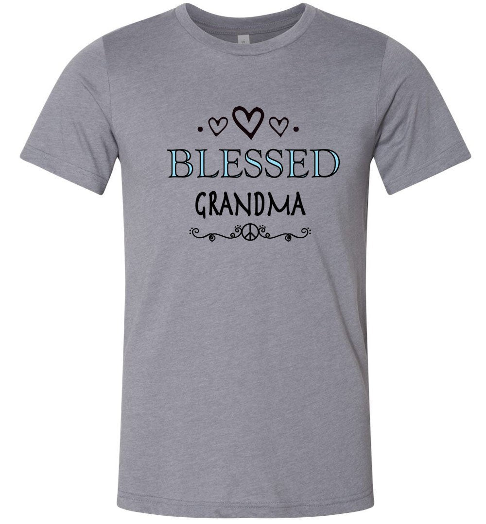 Blessed Grandma T-shirts Heyjude Shoppe Unisex T-Shirt Heather Storm XS