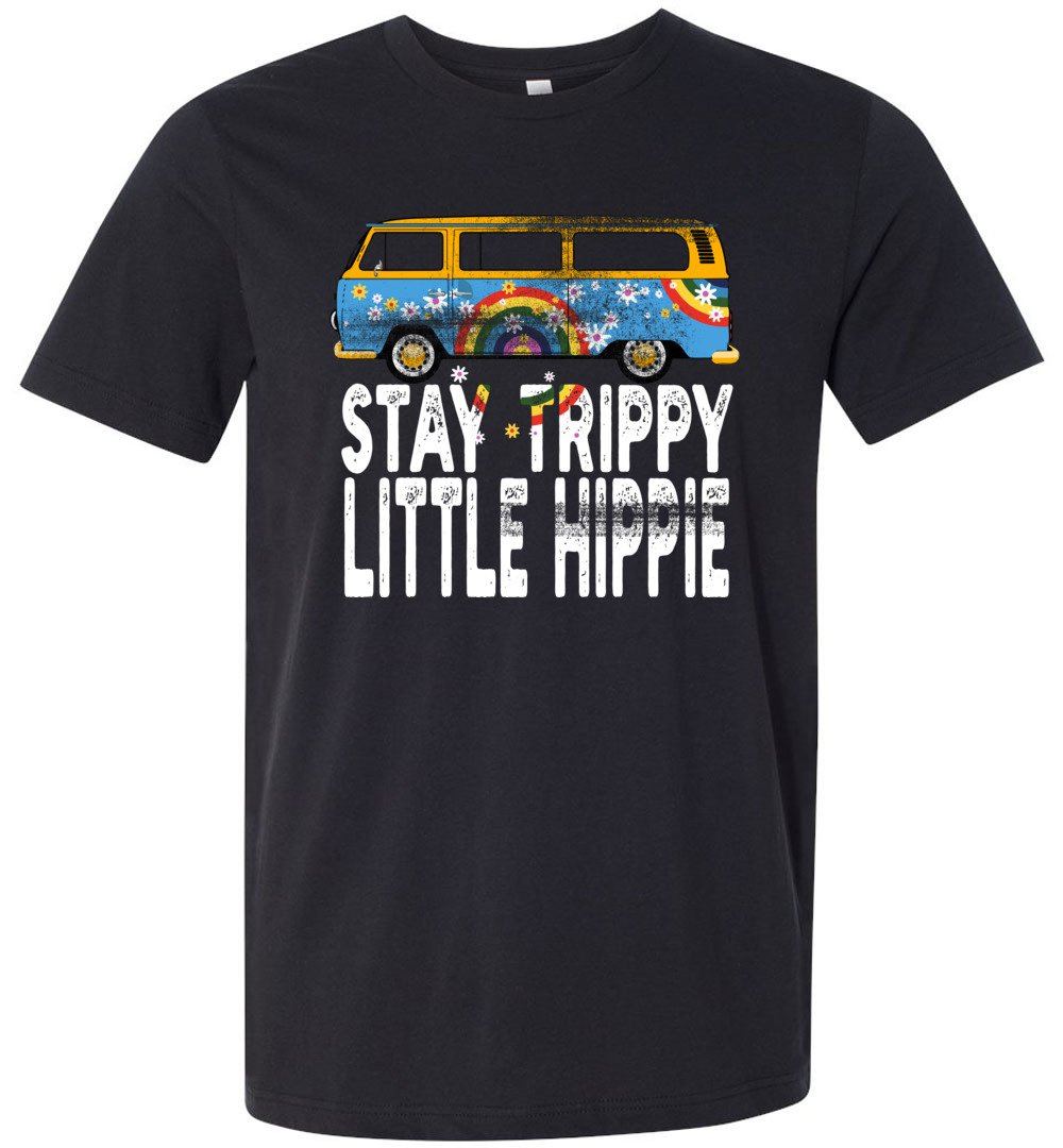 Stay Trippie Little Hippie T-shirts Heyjude Shoppe Unisex T-Shirt Vintage Black XS