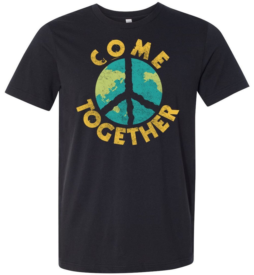 Come Together T-shirts Heyjude Shoppe Unisex T-Shirt Vintage Black XS