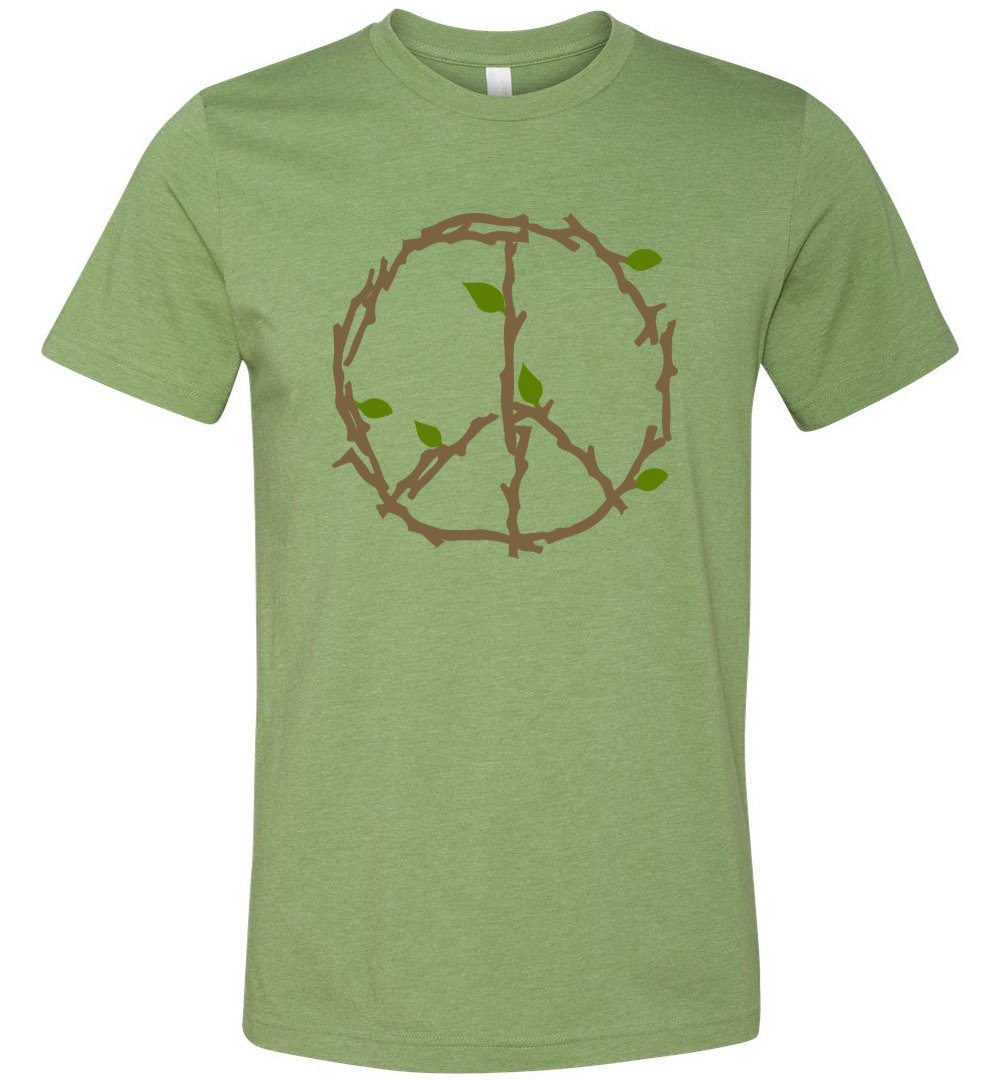 Branches And Leaves T-shirts Heyjude Shoppe Unisex T-Shirt Heather Green XS
