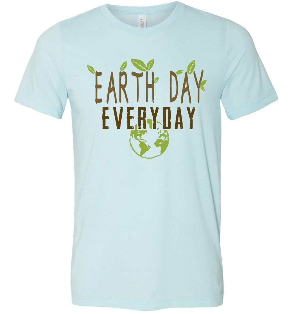 Earth Day Everyday T-shirts Heyjude Shoppe Unisex T-Shirt Heather Ice Blue XS