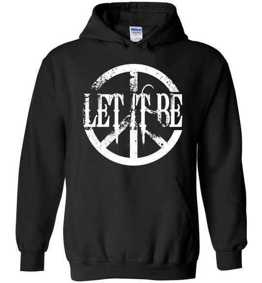 Let It Be Peace Heavy Blend Hoodie Heyjude Shoppe Black S 