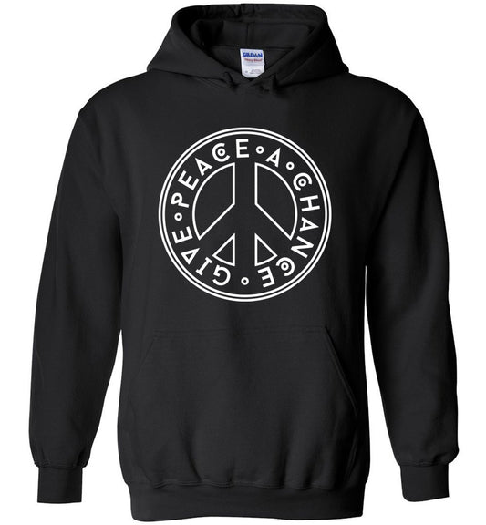 Give Peace A Chance Heavy Blend Hoodie Heyjude Shoppe Black S 