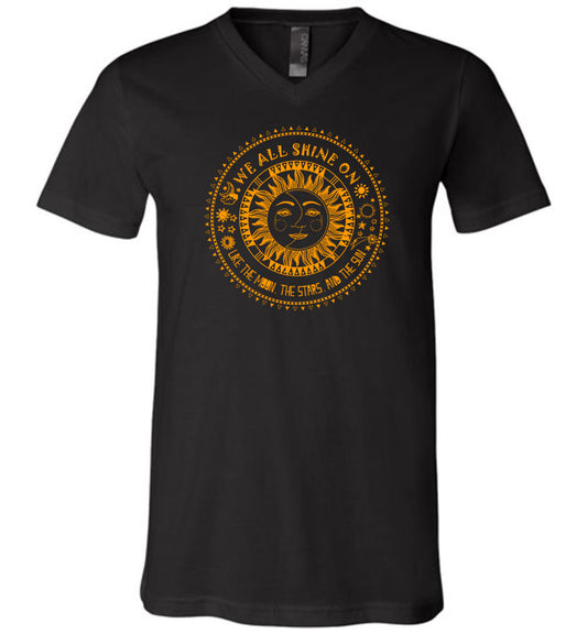 We all shine on Unisex V-Neck
