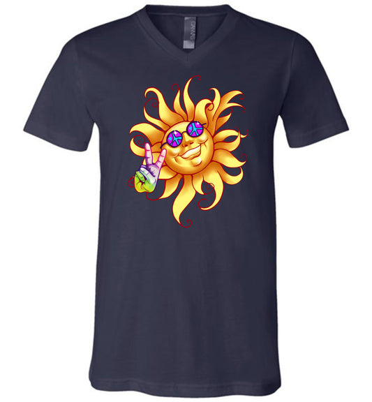 Sun Peace Out Unisex V-Neck