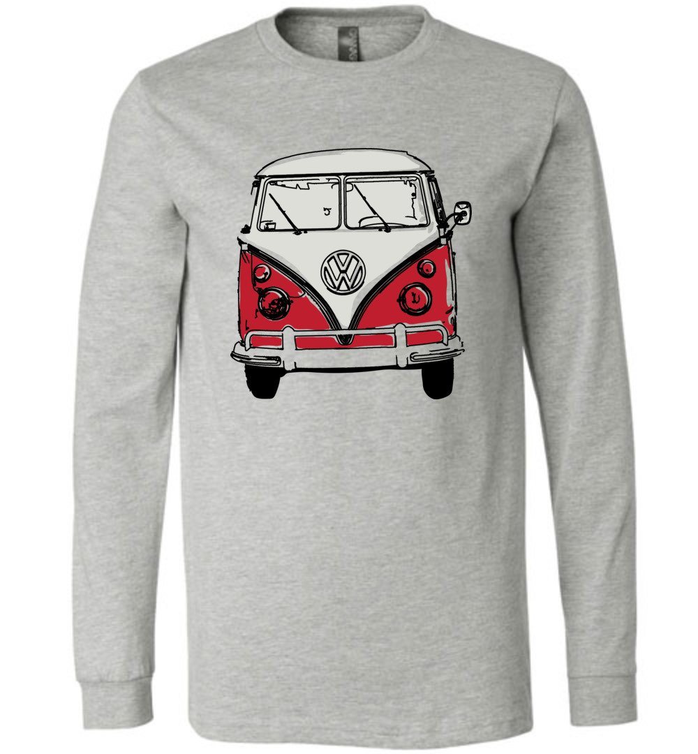Hippie Van - Youth T-Shirts Heyjude Shoppe Long Sleeve Tee Athletic Heather Youth S