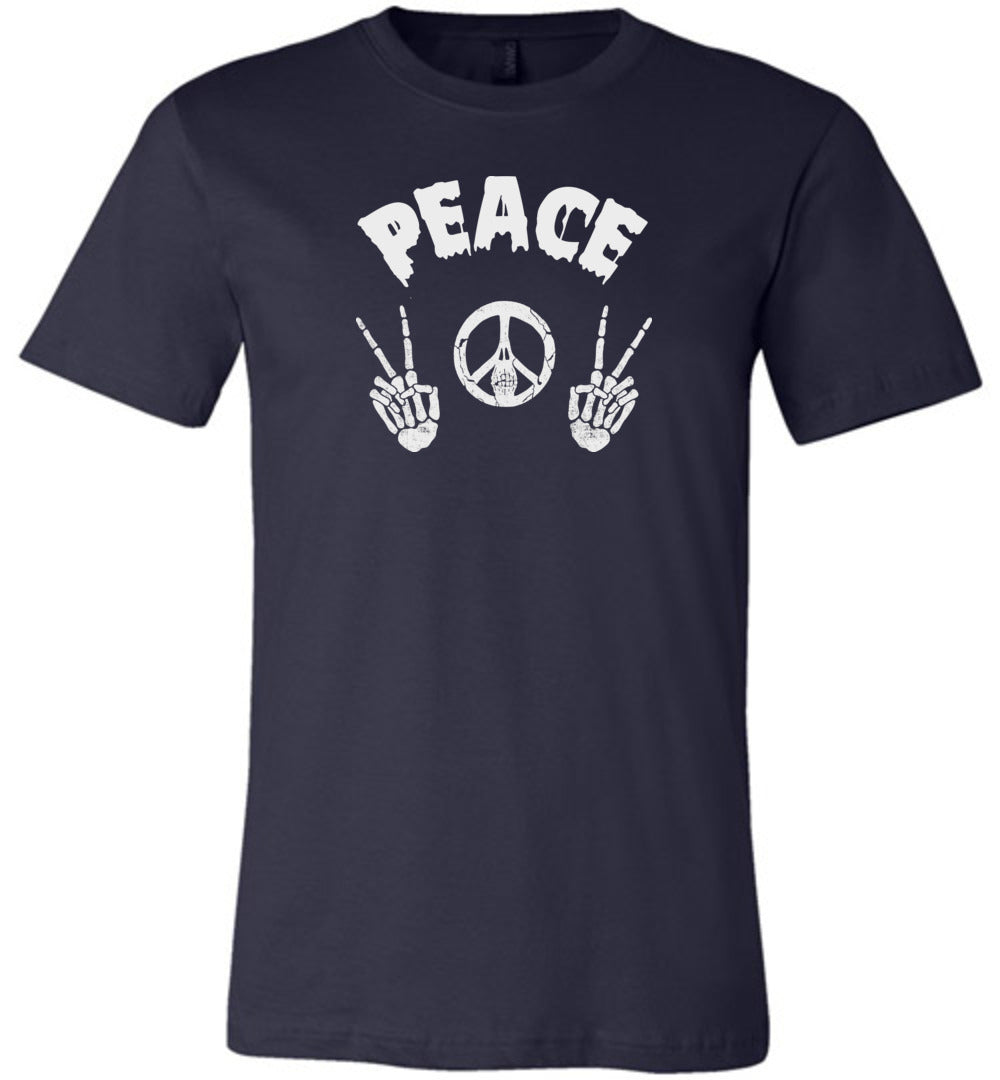 Skeleton Peace Sign Unisex T-Shirt