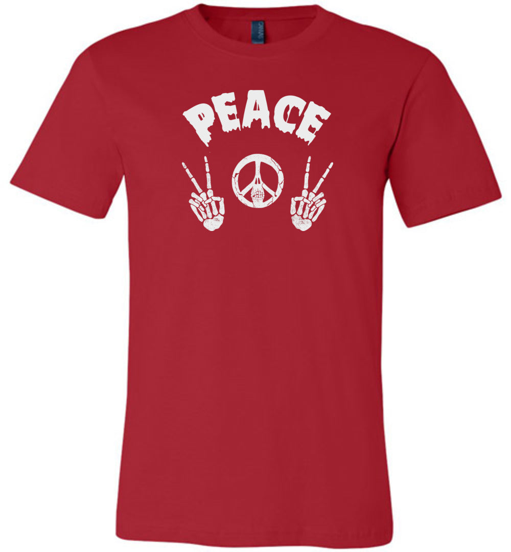 Skeleton Peace Sign Unisex T-Shirt