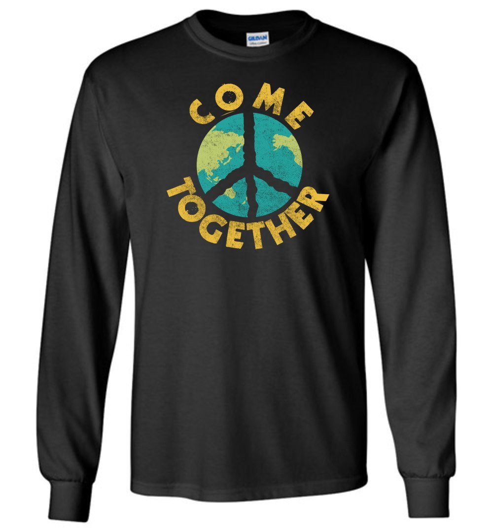 Come Together Long Sleeve T-Shirts Heyjude Shoppe Black S 