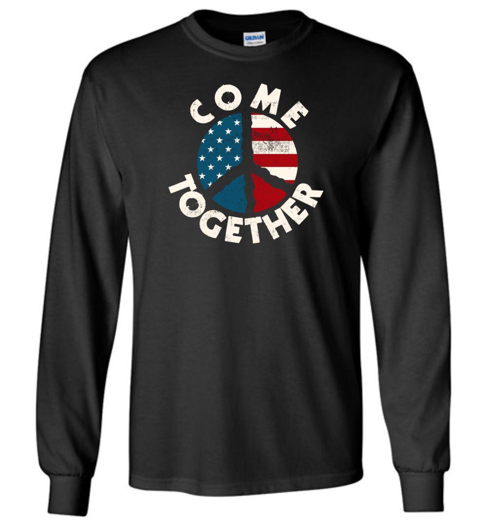 Come Together Vintage T-Shirts Heyjude Shoppe Long Sleeve Tee Black S