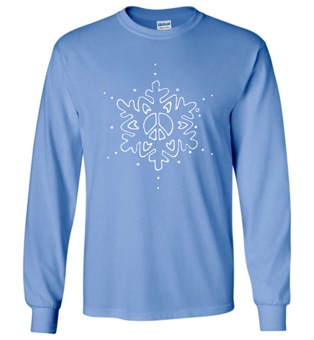 Peace Love Snowflake Long Sleeve T-Shirt