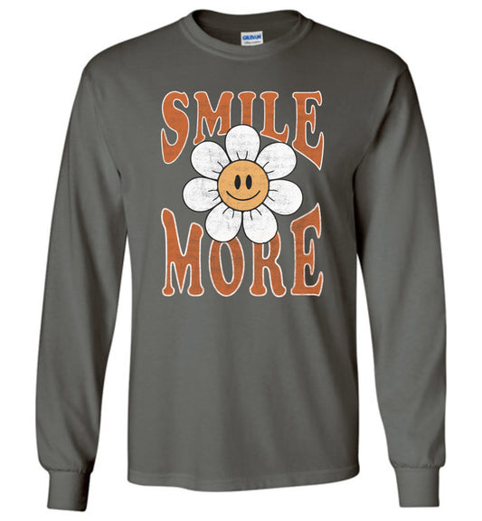 Smile More Long Sleeve T-Shirts