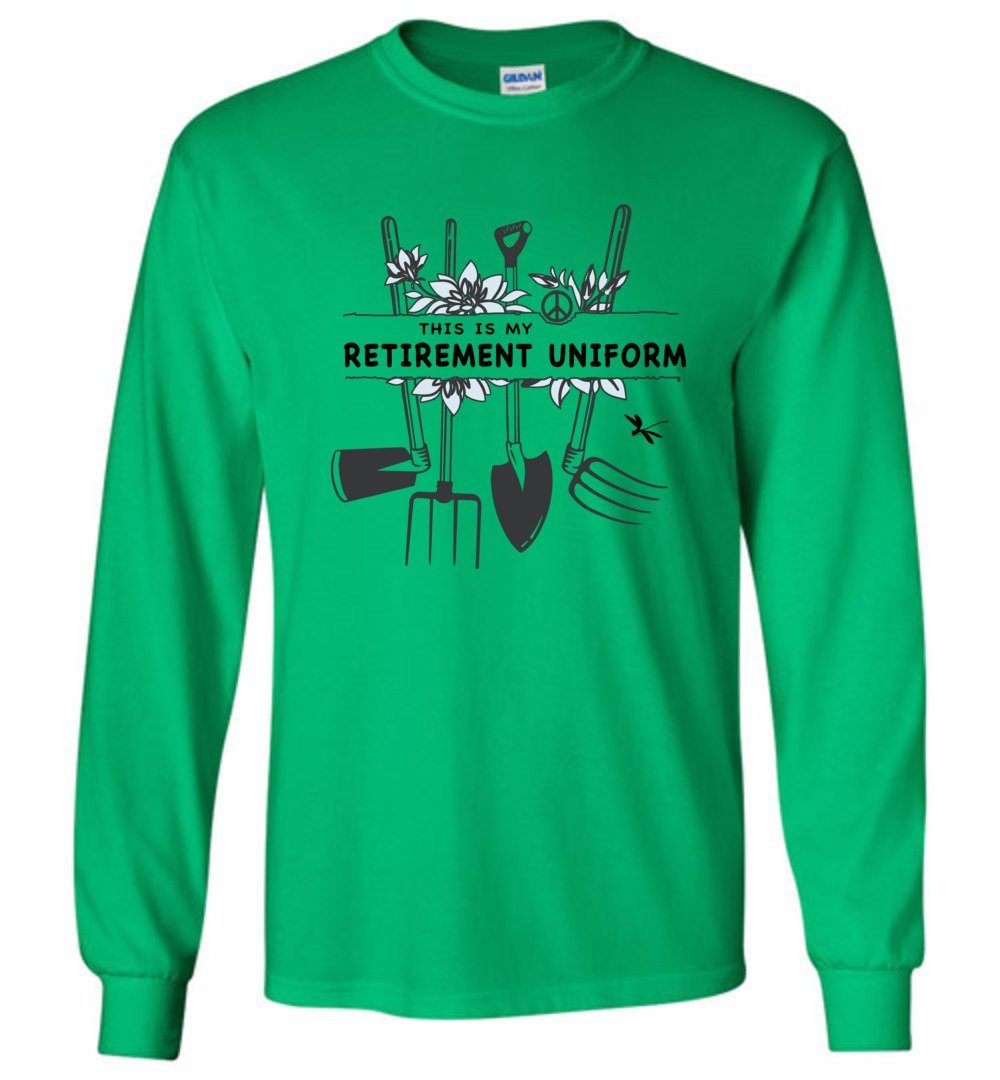 Funny Gardening T-shirts Heyjude Shoppe Long Sleeve Tee Irish Green S