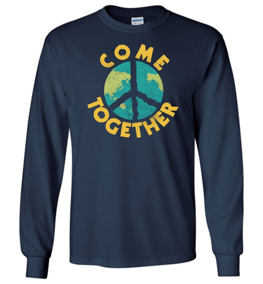 Come Together T-shirts Heyjude Shoppe Long Sleeve Tee Navy S