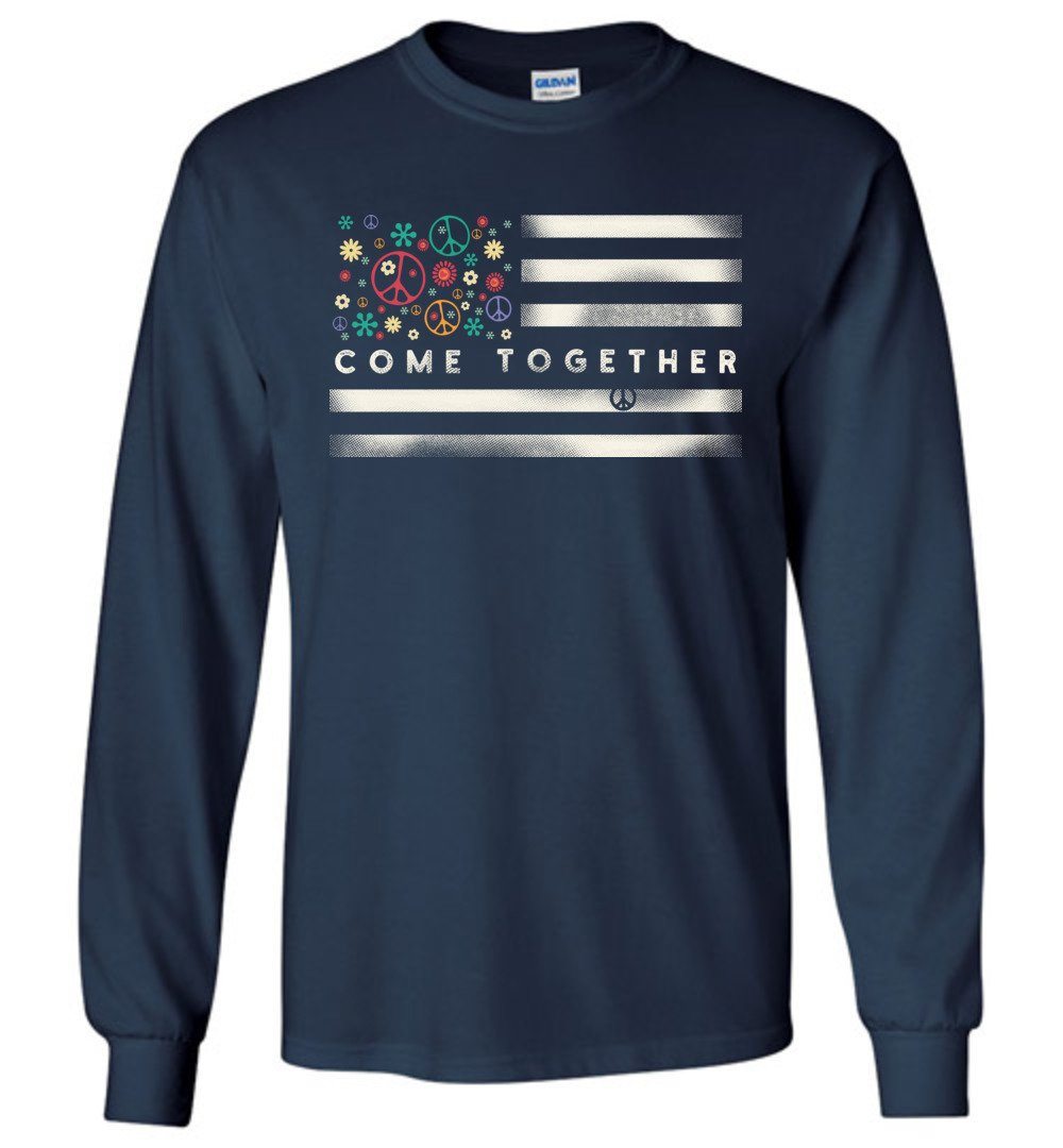 Come Together - Holiday T-Shirts Heyjude Shoppe Long Sleeve Tee Navy S