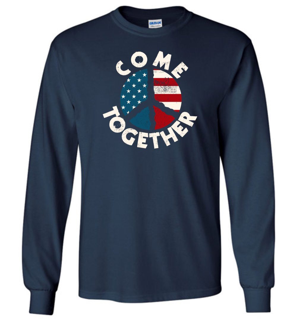 Come Together Vintage T-Shirts Heyjude Shoppe Long Sleeve Tee Navy S