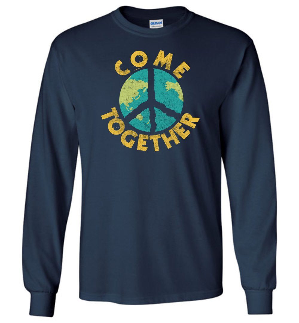 Come Together Long Sleeve T-Shirts Heyjude Shoppe Navy S 