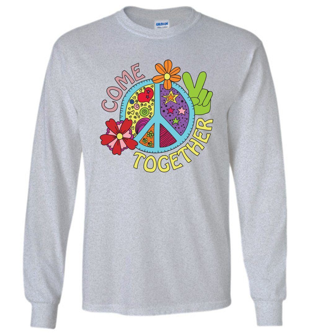 Come Together Long Sleeve T-Shirts Heyjude Shoppe Sports Grey S 