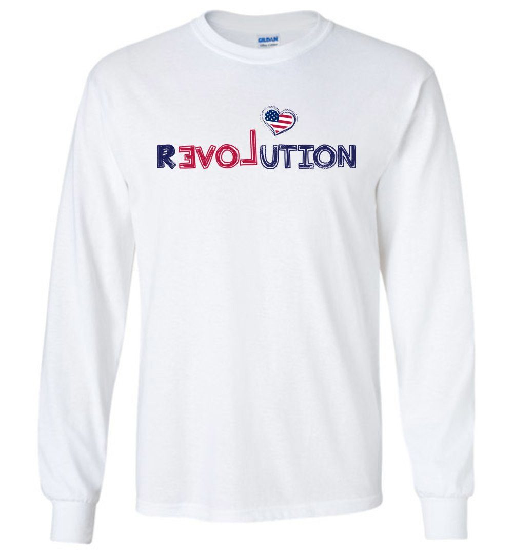 R-love-ution Long Sleeve T-Shirts Heyjude Shoppe White S 