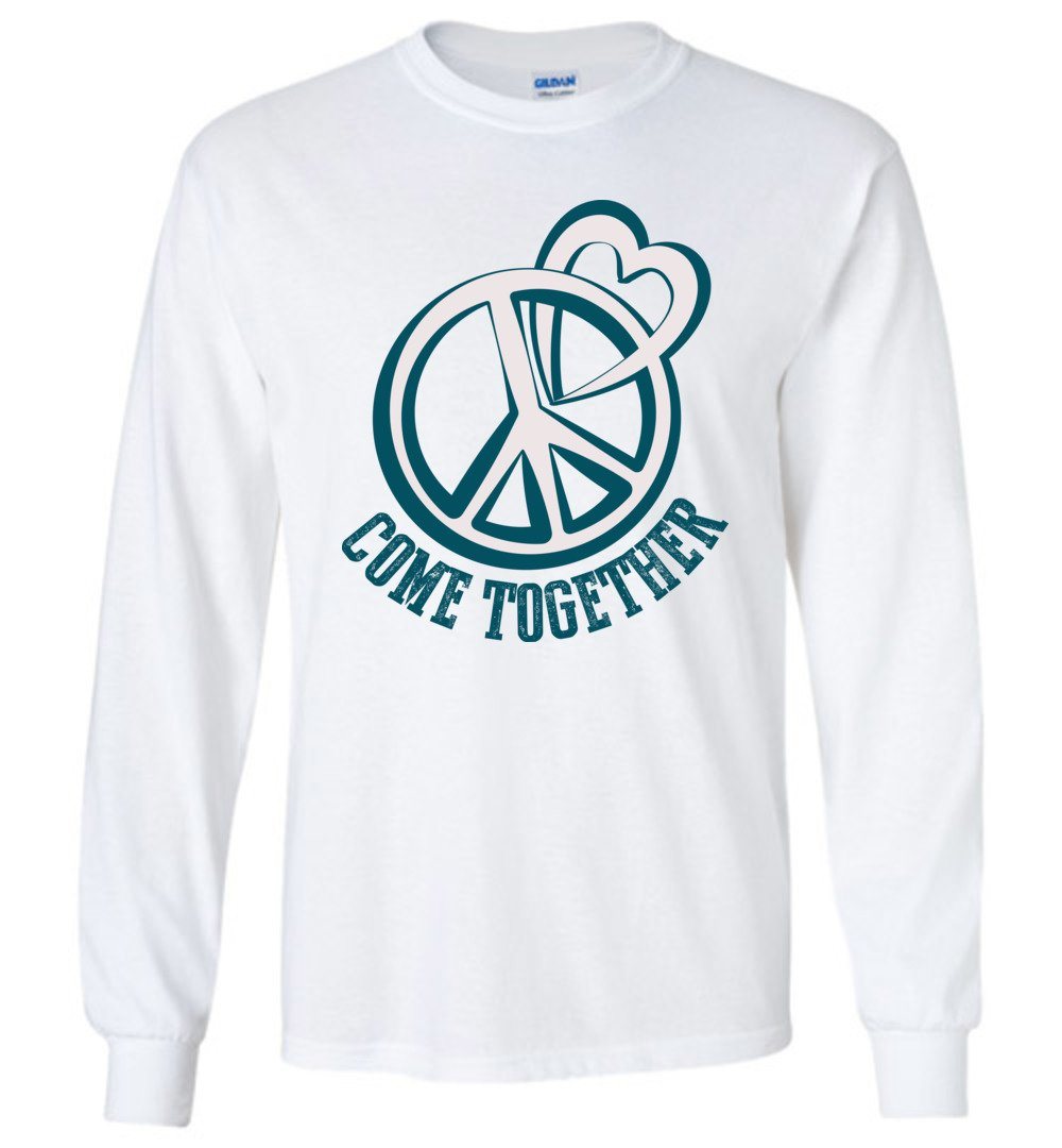 Come Together Long Sleeve T-Shirts Heyjude Shoppe White S 
