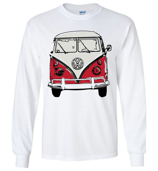 Hippie Van Long Sleeve T-Shirts Heyjude Shoppe White S