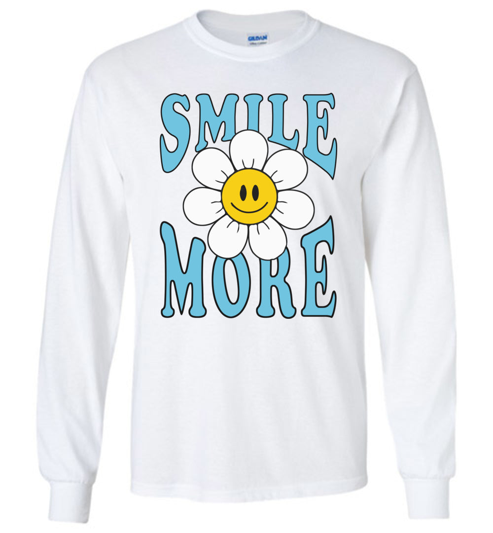 smile more Long Sleeve T-Shirts