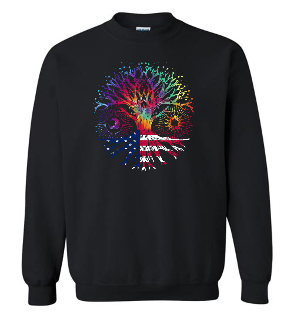 American Tie Dye - Tree of Life Crewneck Sweatshirt