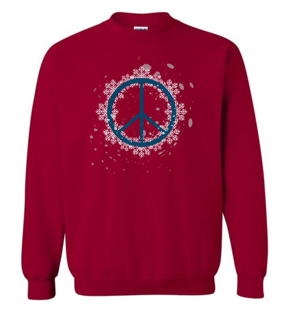 Snow Peace Sign Sweatshirt