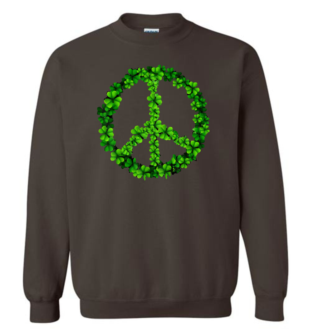 Shamrock Peace Sign Crewneck Sweatshirt