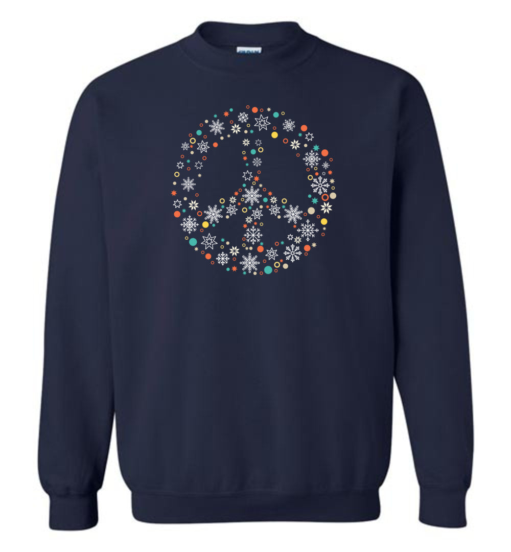 Peace Sign Holiday Sweatshirt