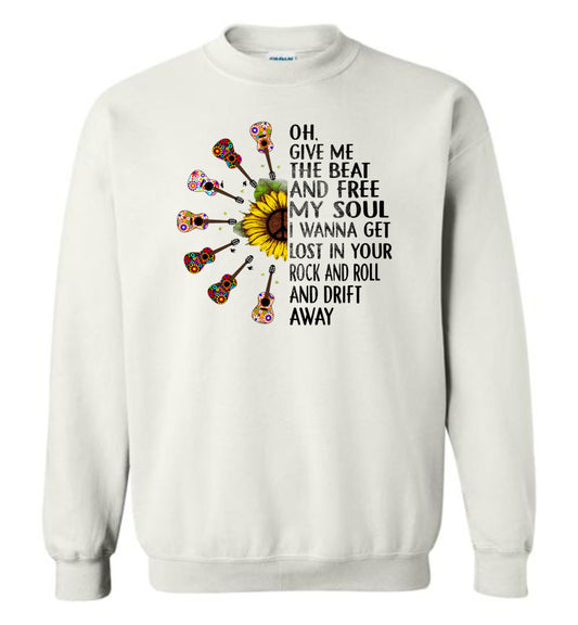 Sunflower Rock n Roll Crewneck Sweatshirt