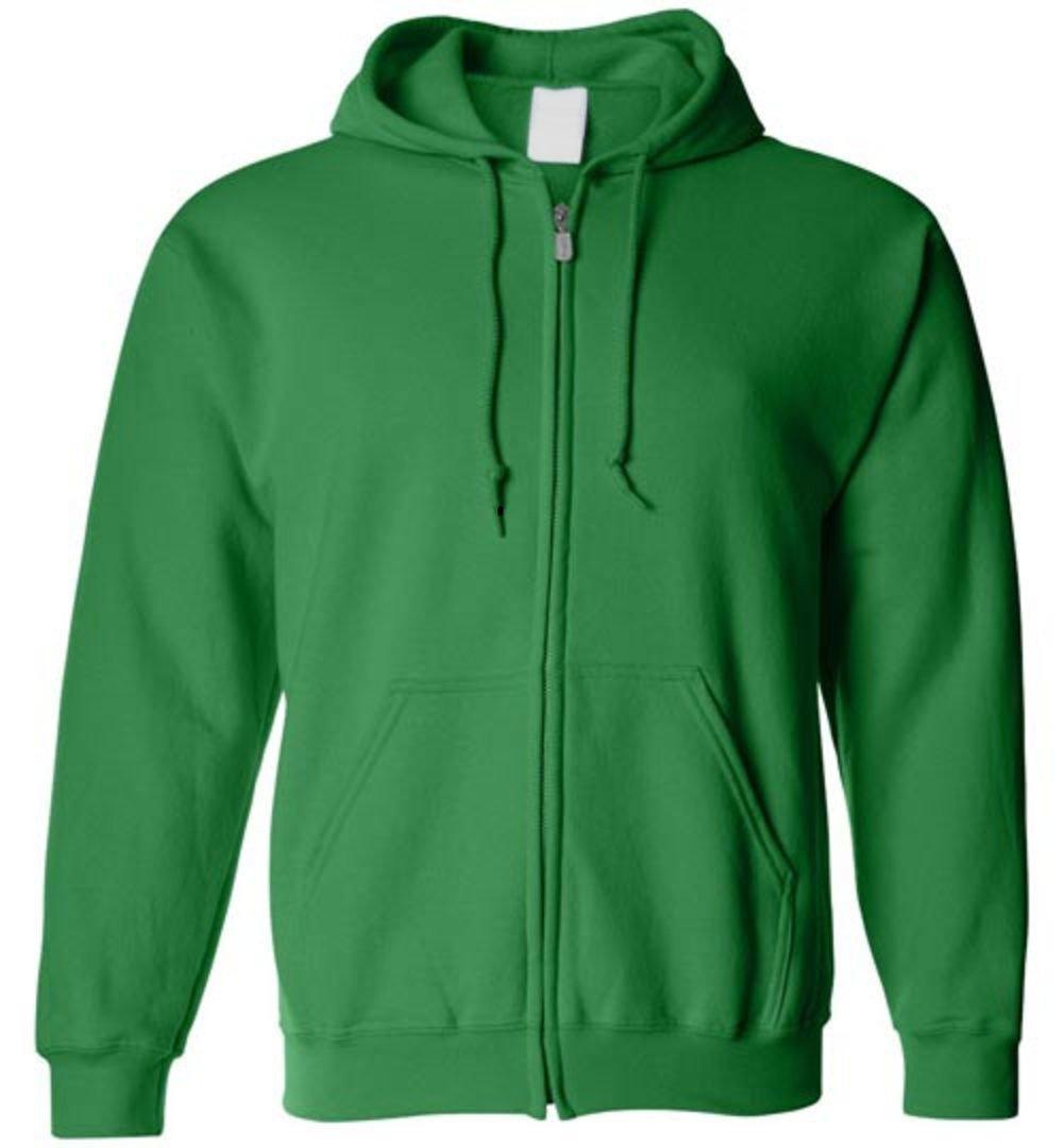 front mockup ZIP HOODIE Heyjude Shoppe Irish Green S 