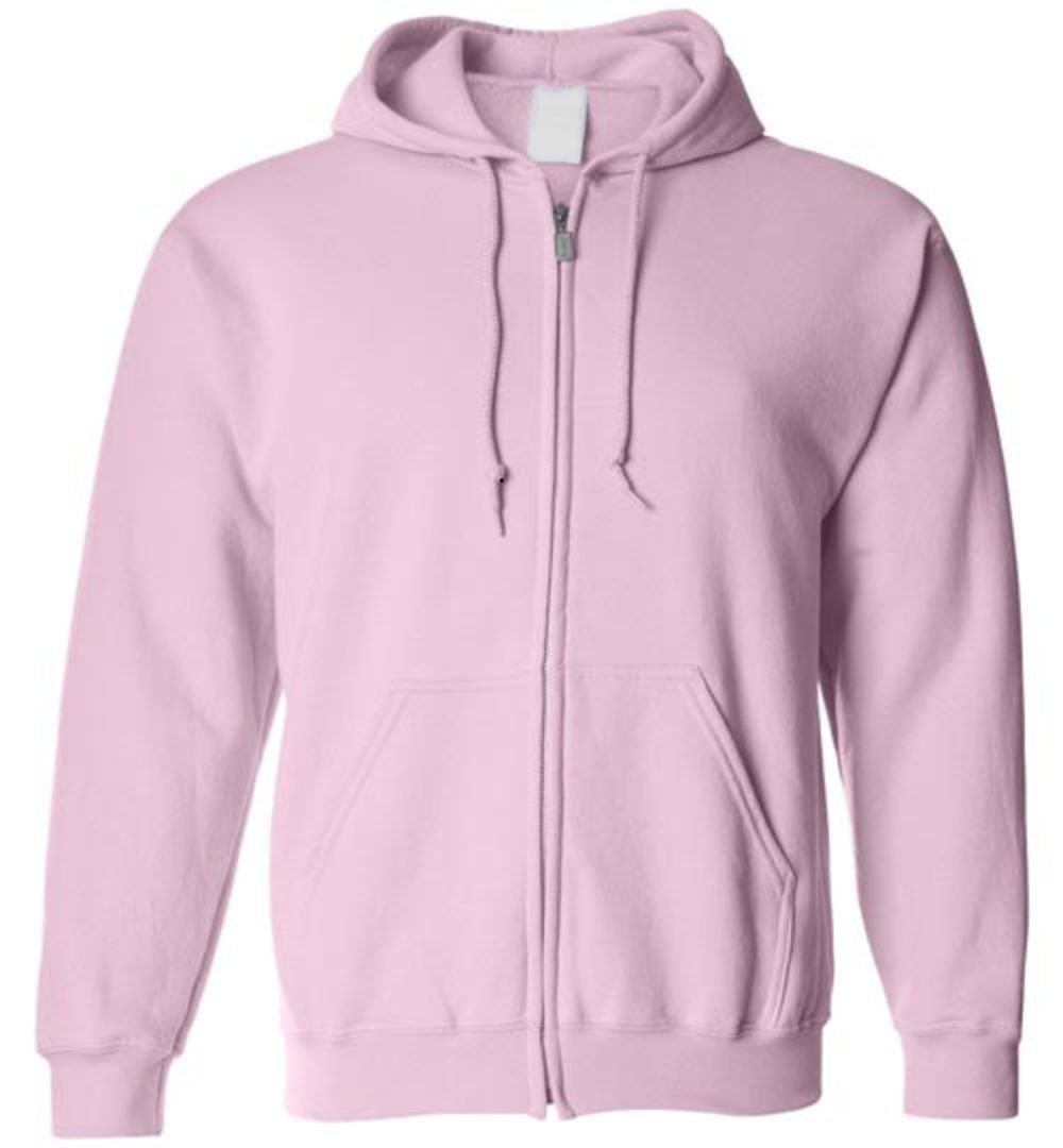 zip hoodie mockup Heyjude Shoppe Light Pink S 