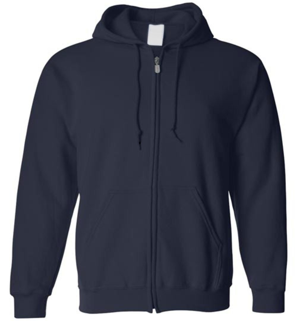 front mockup ZIP HOODIE Heyjude Shoppe Navy S 