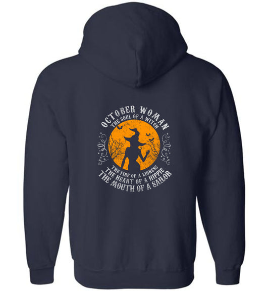 October Woman - Zip Hoodie