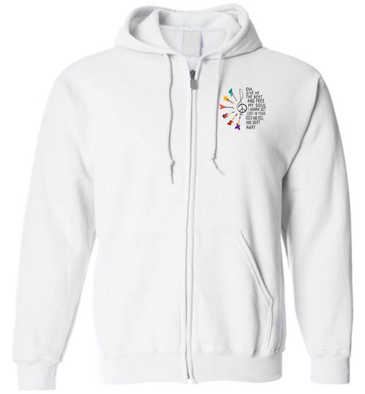 Give Me The Beat And Free My Soul - Zip Hoodie