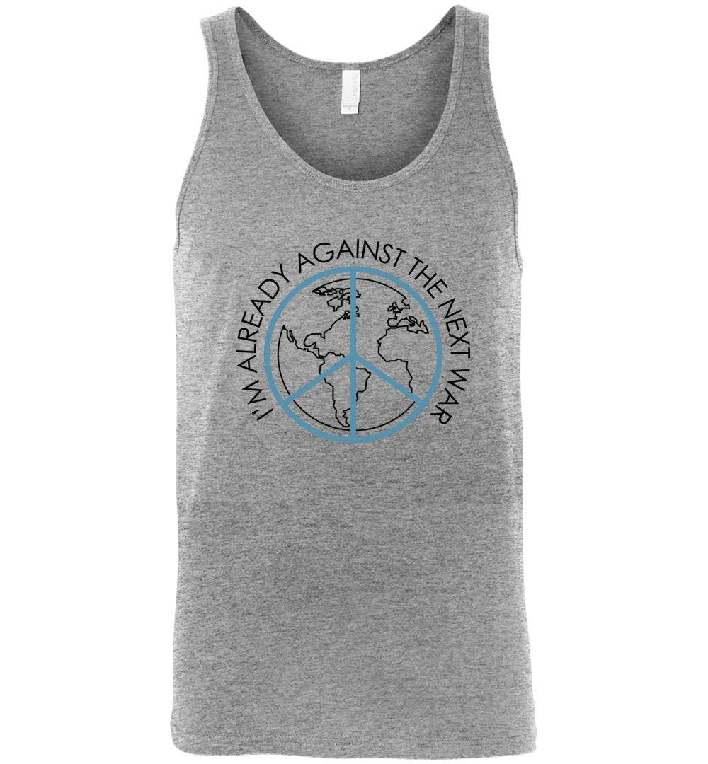 Against The Next War Tank - Peace day Heyjude Shoppe Men's/unisex tank Athletic Heather S