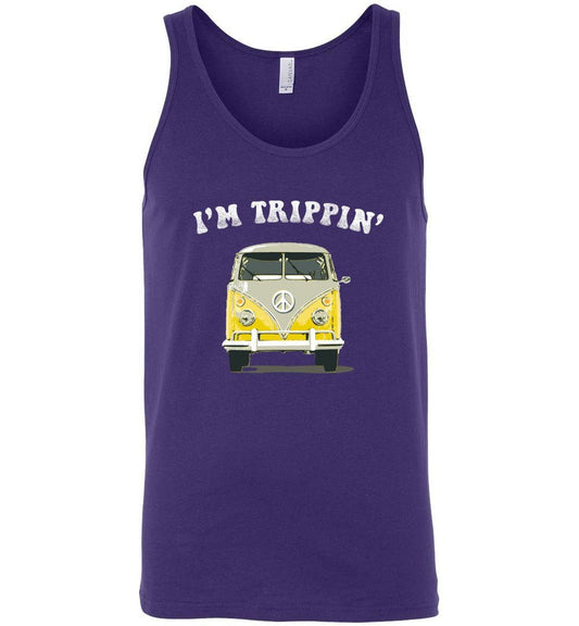 Hippie Van I'm Trippin' Tank Heyjude Shoppe Men's/unisex tank Team Purple S