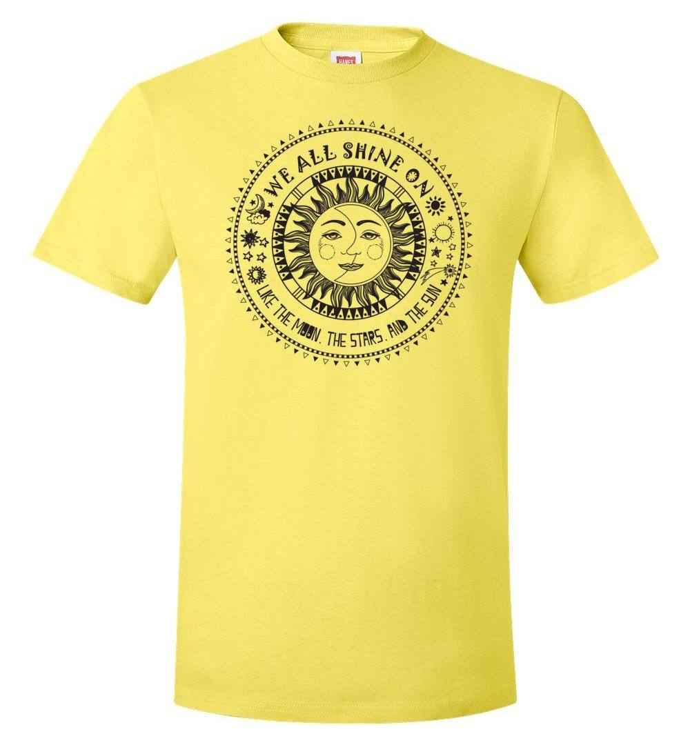 We All Shine On Tshirts Heyjude Shoppe Yellow S 